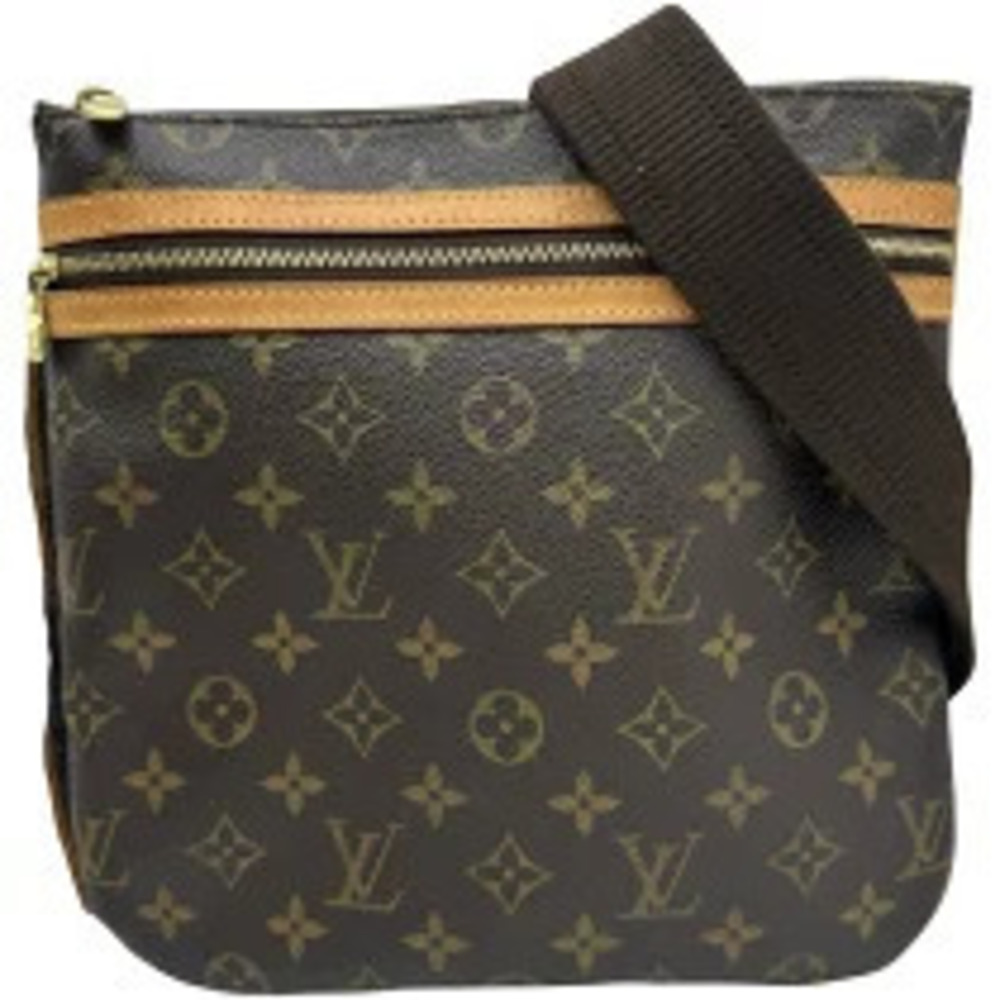 Louis Vuitton Pochette Bosphore Monogram Canvas Shoulder Bag Brown